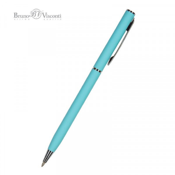 Ручка Palermo шариковая автоматическая, бирюзовый мет. корпус 0,7мм синяя