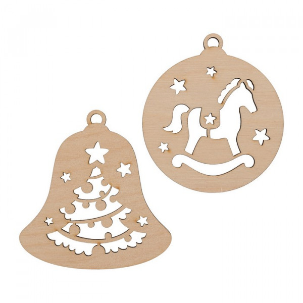 Заготовка для декорирования Подвески резный, фанера