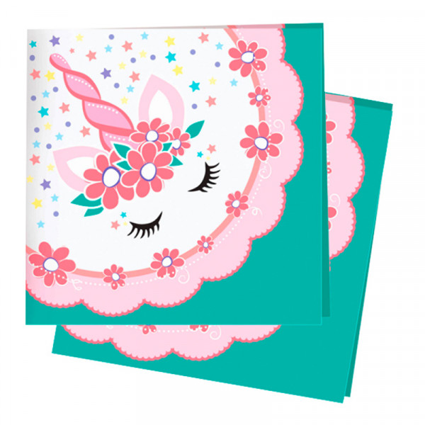 Салфетки 24*24 "Единорог" 12шт