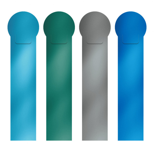 Набор из 4 закладок пласт ErichKrause Matt Ice Metallic ассорти