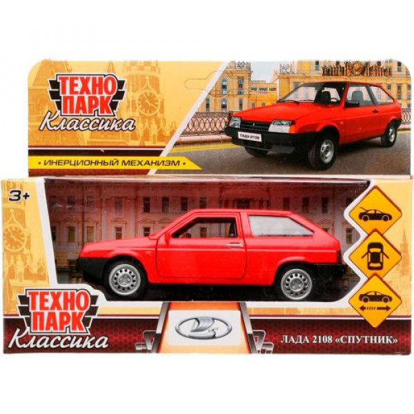 Машина металл.LADA-2108 Спутник 11.7см. красный