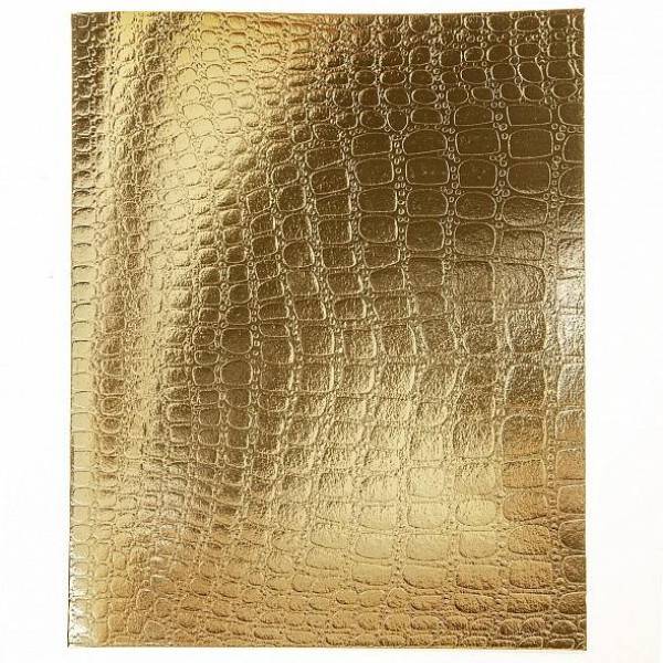Тетрадь 48л. кл. бумвинил METALLIC тиснение CROCO  Коричневый