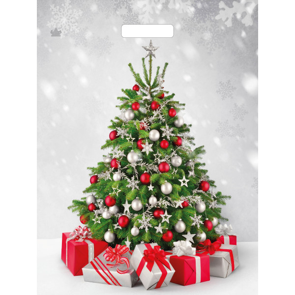 Пакет вырубной "Подарки у елки" 47,5*39см.