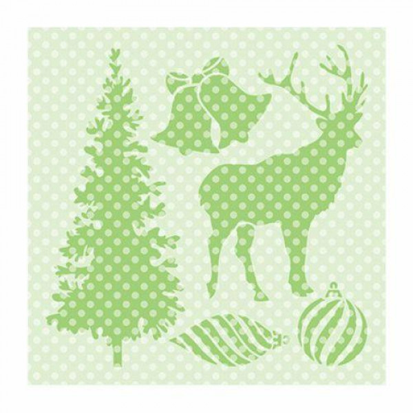 Трафарет "Новый год" 100*100мм