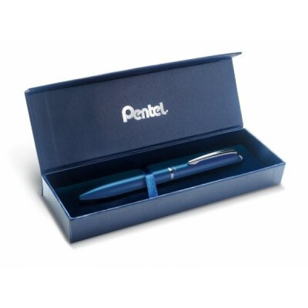 Ручка гелевая "EnerGel" в подар.упак.0,7мм темно-синий мат.мет.корпус