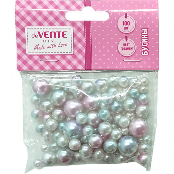 Бусины декор перламутр "deVENTE. Sunshine" пластик, 100 шт градиент ледяной рассвет