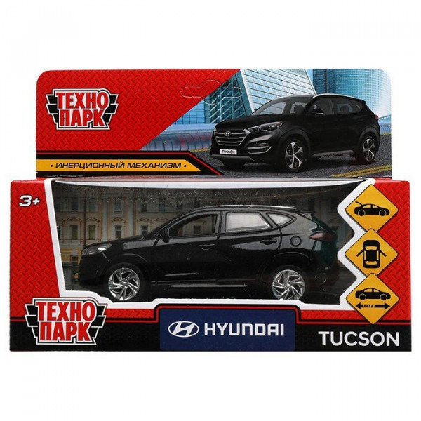 Машина мет HYUNDAI TUCSON 12см, красный кор.