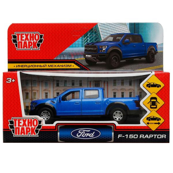 Машина мет FORD F150 RAPTOR 12 см двери.баг синий