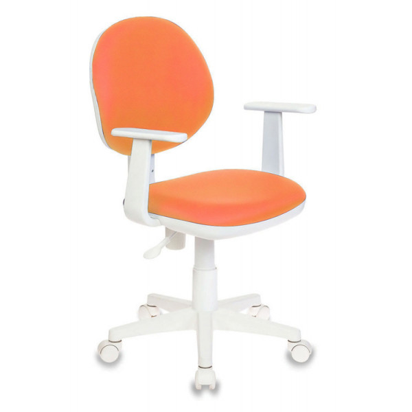 Кресло оператора CH-W356AXSN/15-75 с подлокотн. оранжевое , пластик белый