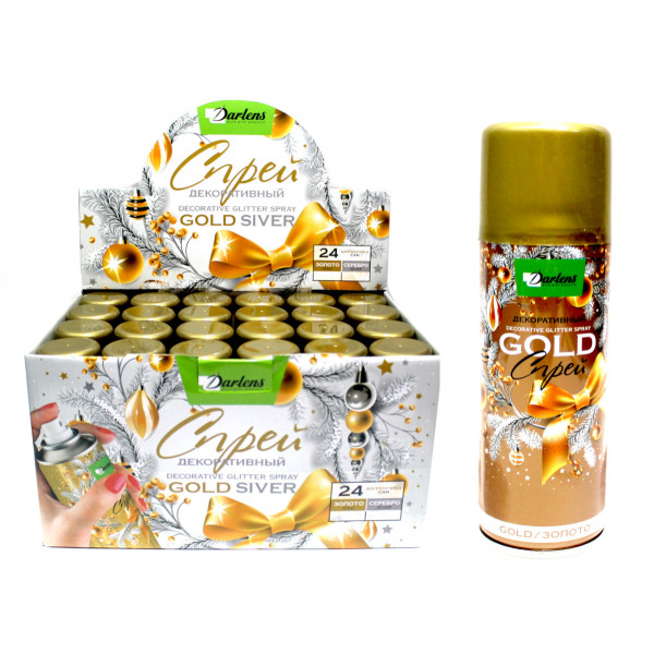 Спрей для декорирования, золотой 250мл.
