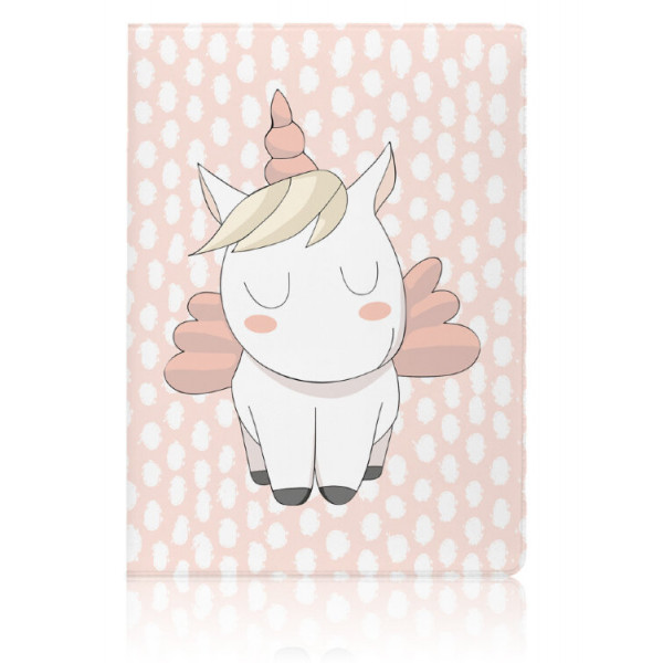 Обложка для паспорта  Unicorn Cute Pink