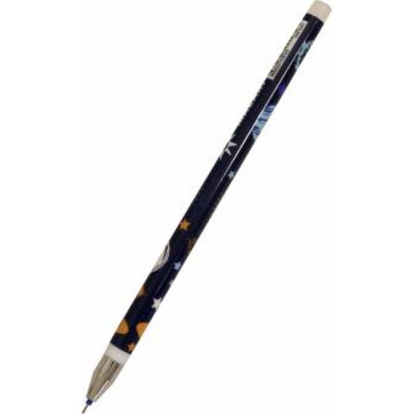 Ручка гел.со стир.черн. EXCITING SPACE синяя 0,5мм