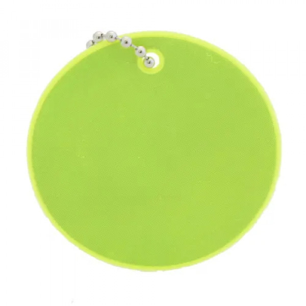 Подвеска световозвращатель ПВХ Круг лимонная