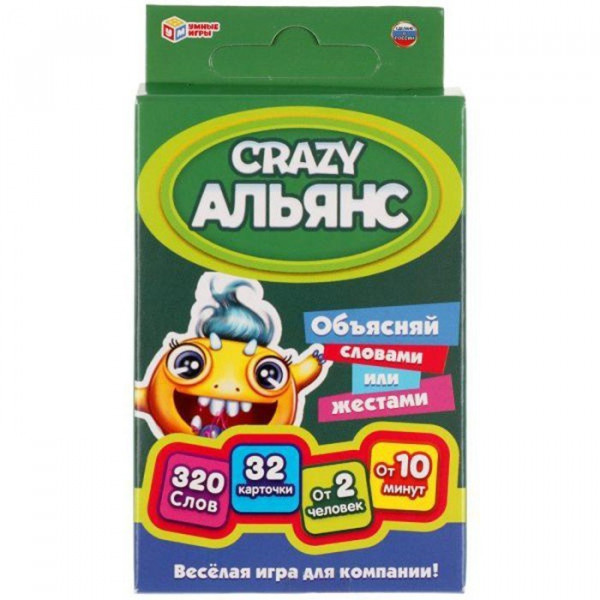 Игра карточная "Crazy Альянс" .32 карточки