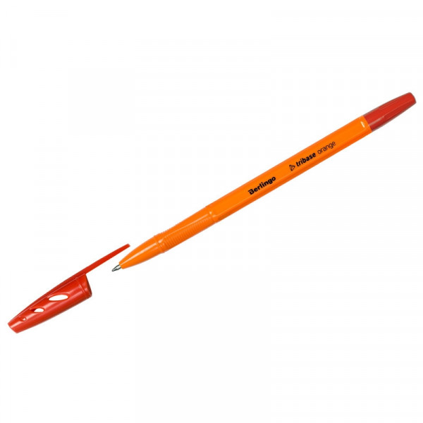 Ручка шариковая Berlingo "Tribase Orange" красная