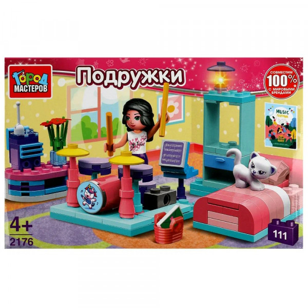 Конструктор  Город Мастеров Комната, 111 дет.