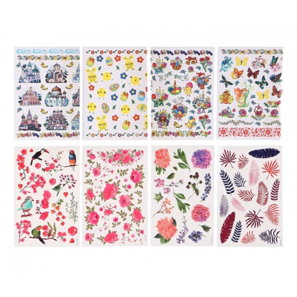 Переводные наклейки для яиц Пасхальные