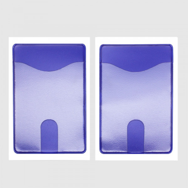 Карман для карт на телефон, самокл, 65*98, фиолетовый/прозрачн/2шт