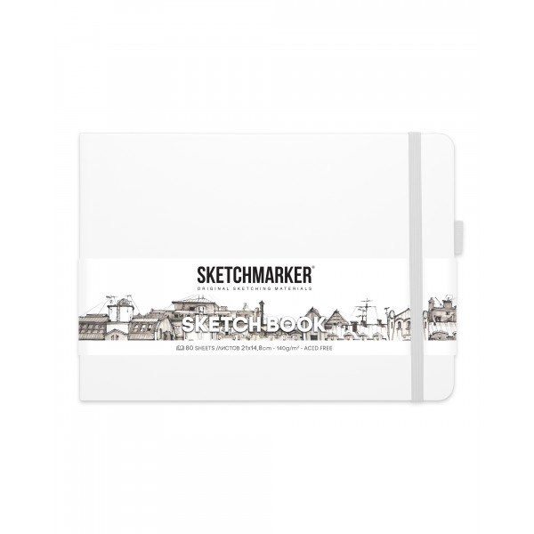 Блокнот для зарисовок 80л. "Sketchmarker. Белый пейзаж" 21*14,8см 140г