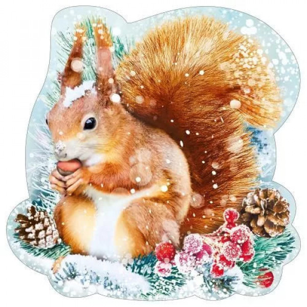 Украшение на скотче "Белочка"