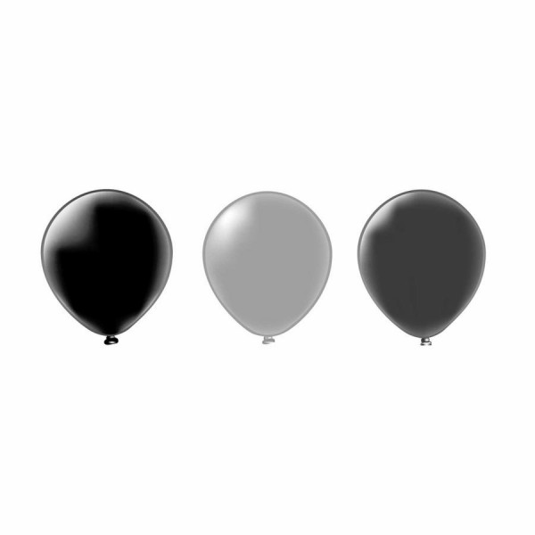 Шар 12" Пастель черное ассорти/50