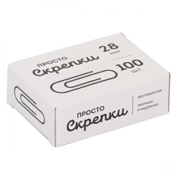 Скрепки 28мм. "Globus" 100шт