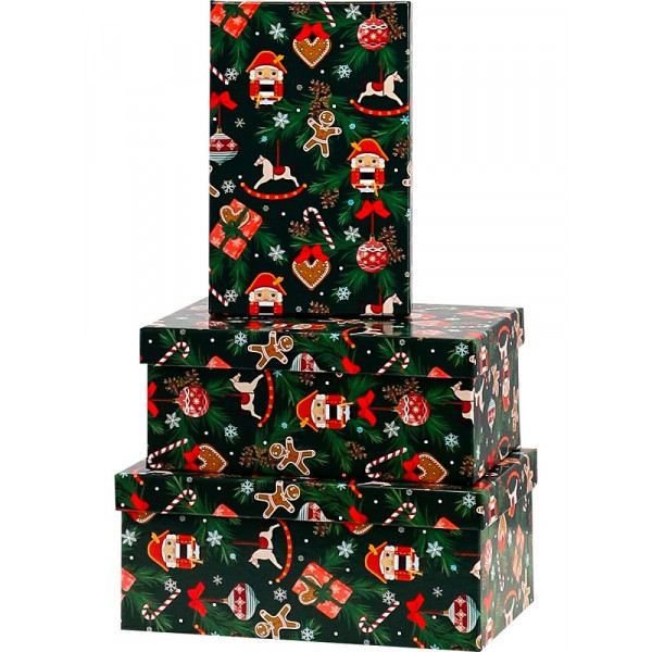 Коробка прямоугольная Новогодняя сказка, большая Собств. разработка