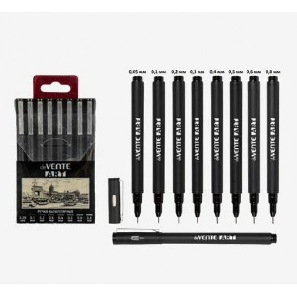 Ручка капиллярная de Vente.Art, черная