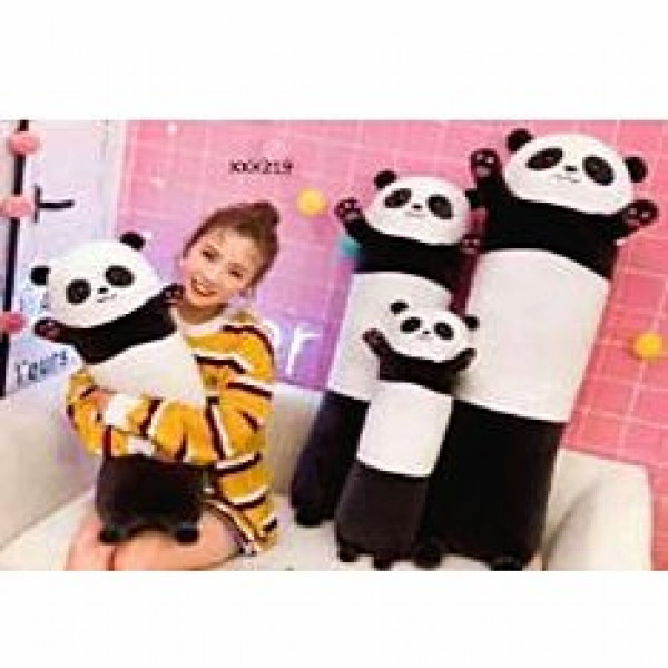 Панда подушка черная 90см