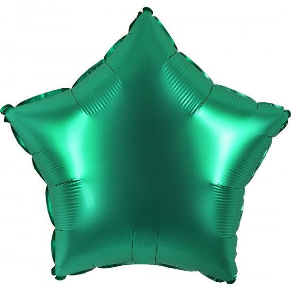 Шар (18/46) Звезда, Бирюзовый, сатин
