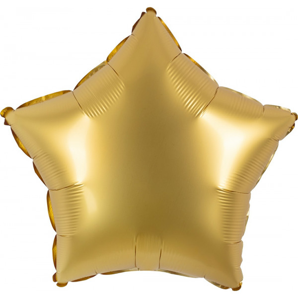 Шар (18/46) Звезда, золото сатин
