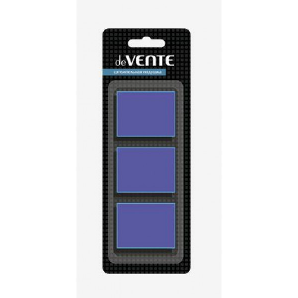Штемпельная подушка сменная 60х40 мм "deVENTE" синяя для моделей 8027,8028,8727,9027,