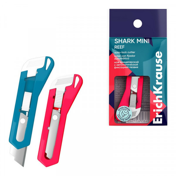 Нож канцелярский Shark Mini Reef ассорти