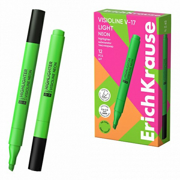 Текстмаркер Erich Krause Visioline V-17 Light Neon зеленый