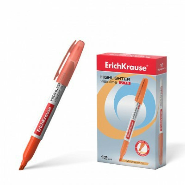 Текстмаркер Erich Krause Visioline V-15 Neon оранжевый