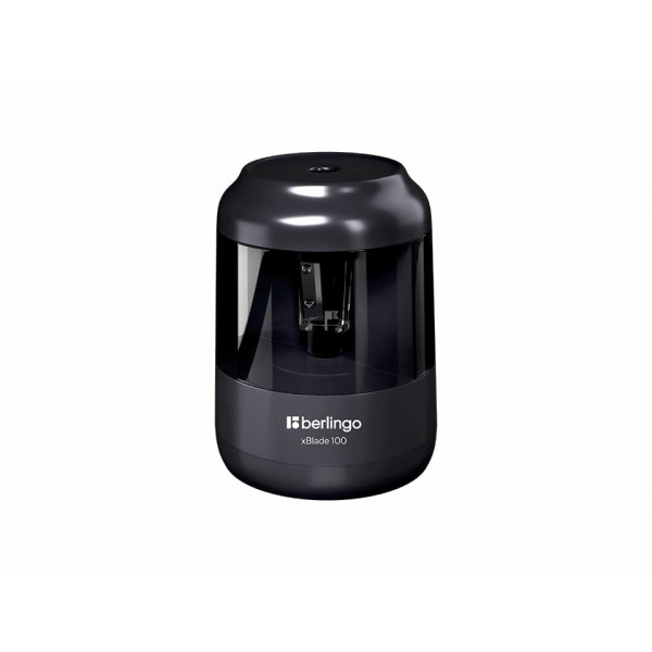 Точилка эл. Berlingo "xBlade 100" 1 отверстие, с контейнером