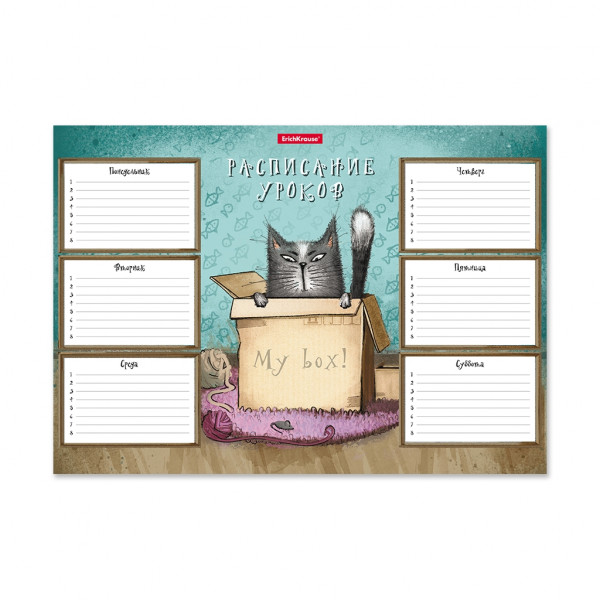 Расписание уроков Cat Box А4