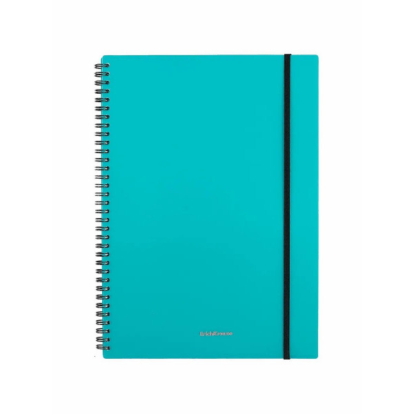 Тетрадь 80л. кл. А4 с пласт. обл. на спирали Ice Metallic, Mix-pack