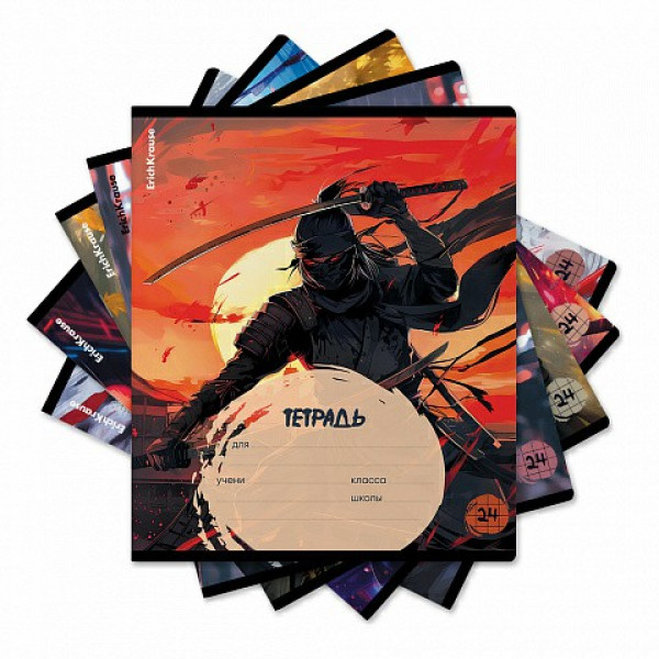 Тетрадь 24л. кл. Samurai MIX