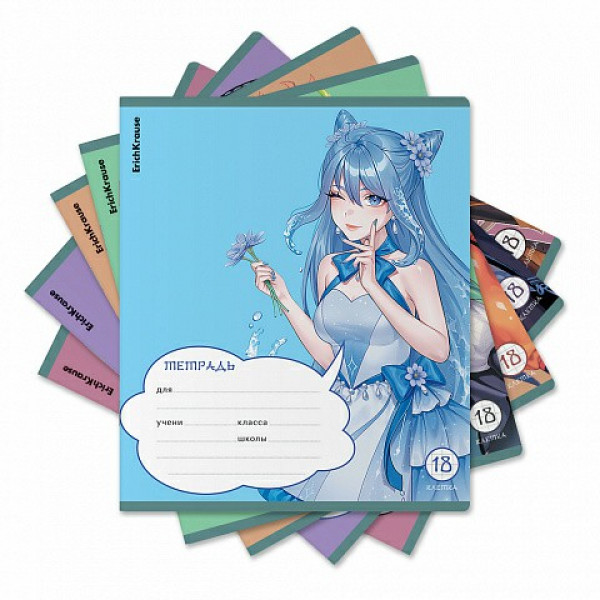 Тетрадь 18 л. кл. Erich Krause Manga
