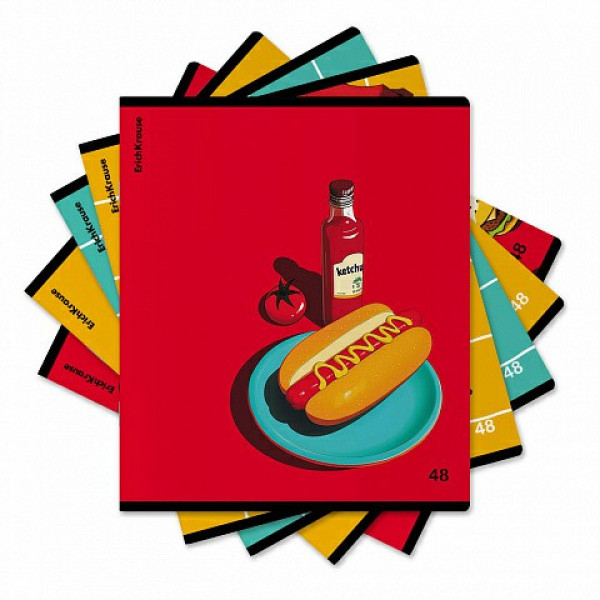 Тетрадь 48л. кл. Cheat Meal, твин-лак. Mix-pack