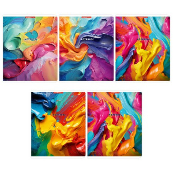 Тетрадь 96л кл. Красочный взрыв, скрепка