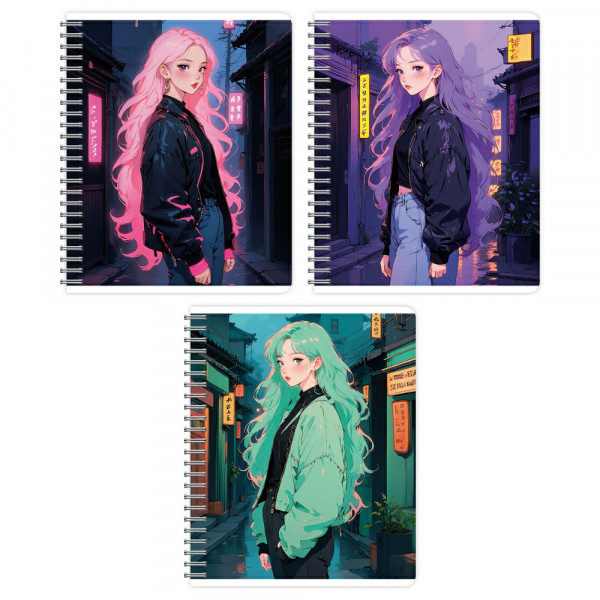 Тетрадь 48л Wcn кл Мой стиль полн УФ лак