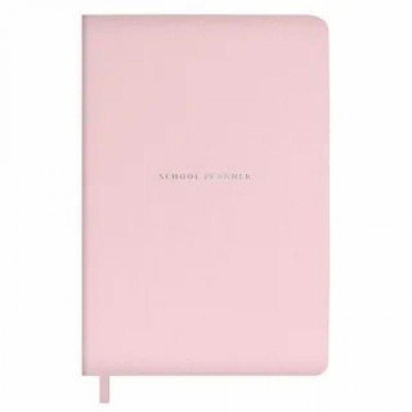Планинг школьника А5 Плонже розовый, кожзам. тв.переплёт