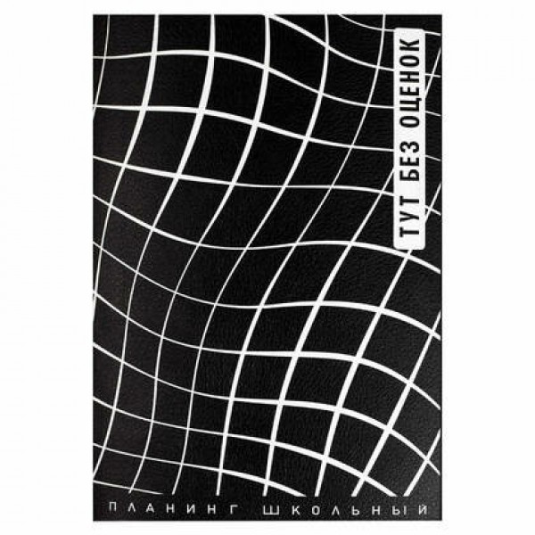 Планинг школьника А5 Не дневник черный, кожзам. мягк.переплёт