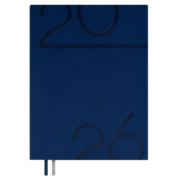 Ежедневник датир. А5  2026 Escalada "Думай как миллиардер" синий (175*245мм) 176л