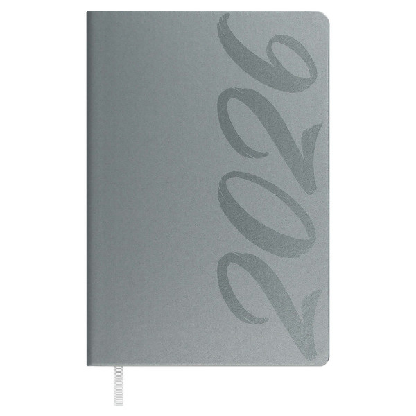 Ежедневник датир. А5  2026 Escalada Софт-тач серый (146*211мм) 176л