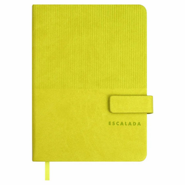 Ежедневник недатир. А6+ 120л. Escalada "Виннер" к/з, тв.перепл, лаймовый