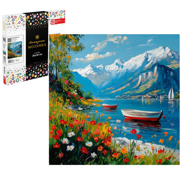 Алмазная мозаика Лето в Норвегии 30*30