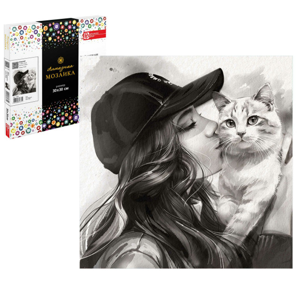 Алмазная мозаика Поцелуй 30*30